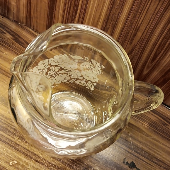 Vintage retro mcm Barlett Collins white gold rose barware pitcher - Picture 4 of 7